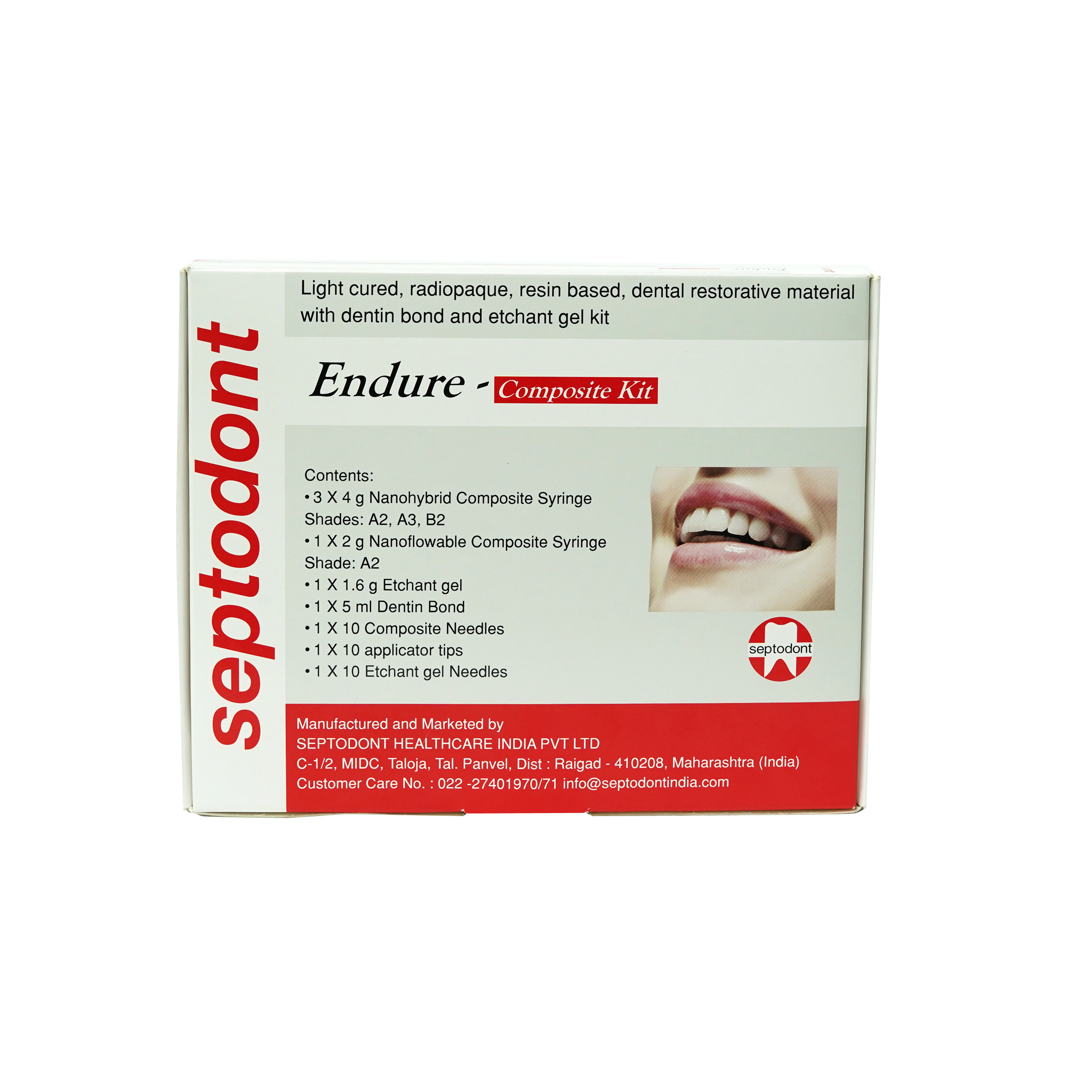 Septodont ENDURE Light Cured Radiopaque Restorative Composite Kit